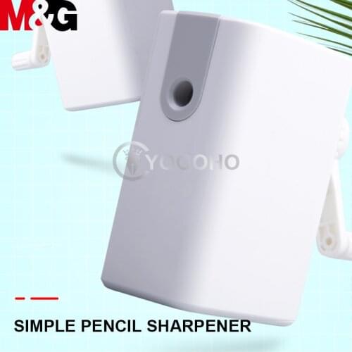 M&G Simple Hand-cranked Pencil Sharpener Manual Pencil Cutter Hand Crank Rotary Knife Pencil Sharpener Stationery Supplies
