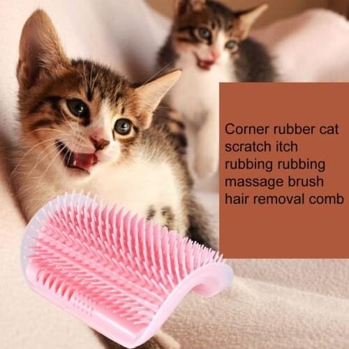 Pet Cat Self Groomer For Cat Grooming Tool Hair Removal Comb Dogs Cat Brush Hair Shedding Trimming Massage Device With Catnip