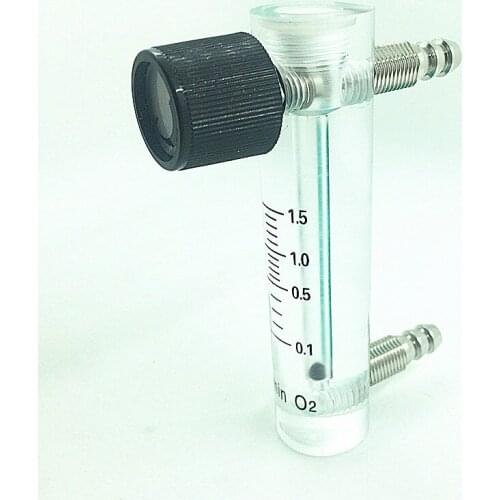 Air Oxygen Gas flow meter flowmeter caudalimetro counter flow indicator O2 oxigen gas meter flow device switch 0.1-1.5L/min