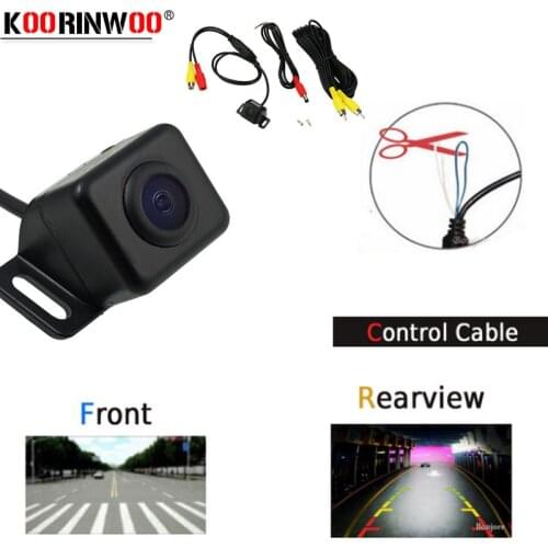 Koorinwoo Video System CCD 2 Wire Transform Switch Car Front camera / side / Rearview Camera Mirror Reverse Parking Universal