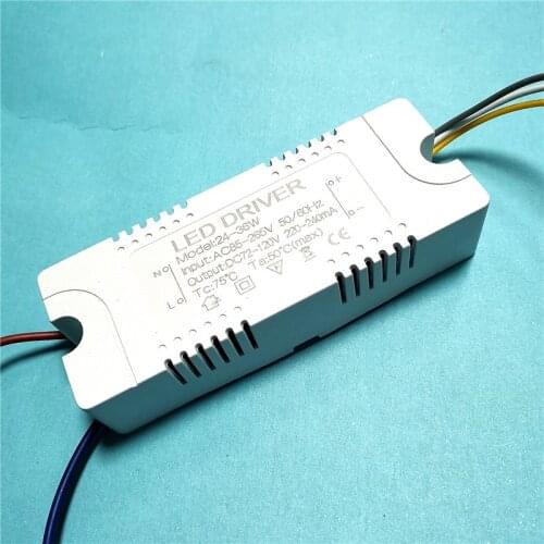 Segment White Warm white color transformer LED drive power 25W-36W ceiling light two color dimming adjust Driver x5