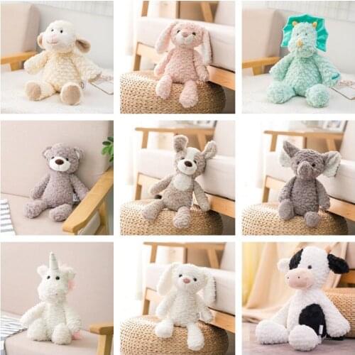 Super Soft Long legs baby appease toy Pink Bunny Grey Teddy Bear Dog elephant unicorn Stuffed Animals doll toys for Children