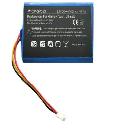 TTVXO 1100mAh for Logitech Harmony Touch Battery Remote Control 533-000083 Battery