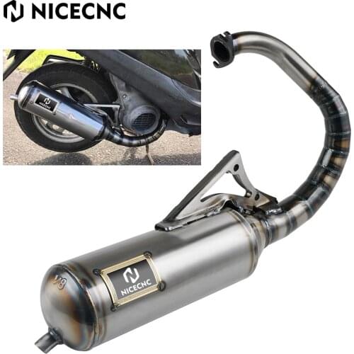 Motorcycle Exhaust for Honda DIO SA50 SR50 SK50 SYM DD50 Kymco ZX DJ Refined DIO -Elite 50cc 46mm-50mm