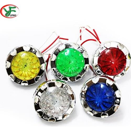 10pcs/lot 62mm Swing Machine Kiddie rides Parts 12V illuminated Lights LED lamp Decorate LED