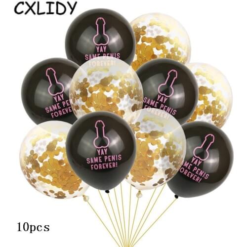 10pcs Bachelorette Party Rose Gold Latex Balloons Decor YAY Forever Balloon Confetti Balloon Decoration Hen Party Supplies qq120