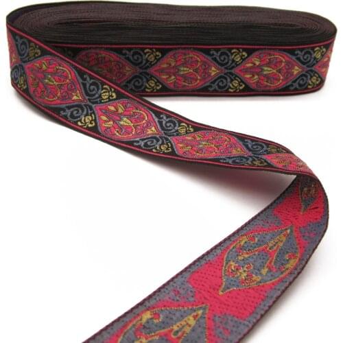 2meters Ethnic Jacquard Ribbon for DIY Craft Curtain Home Textile Stage Clothing Bags Decor Accessories