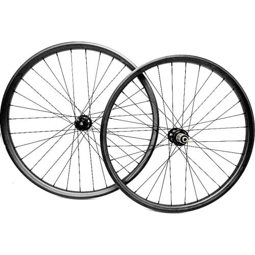 29er mtb carbon wheel 27.4x23mm Asymmetry tubeless Mountain disc bicycle wheels 110x15 142x12 thru axle MTB bike wheels