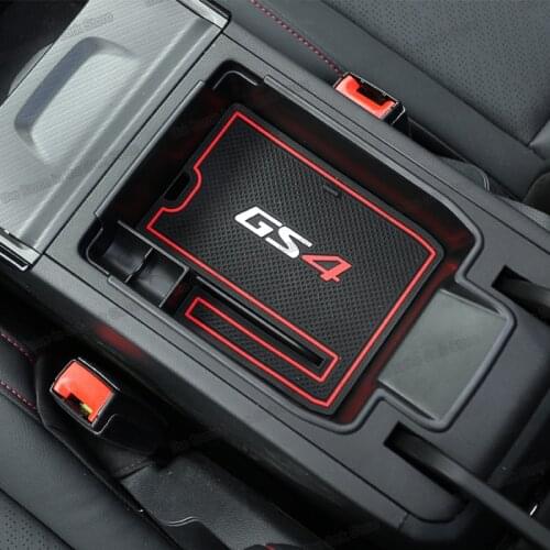 Lsrtw2017 Car Center Console Armrest Plate Storage Box Cover for Trumpchi Gac Gs4 2020 2021 2022 Interior Accessories Auto