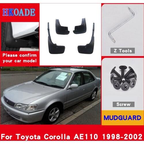 Car Mud Flaps For Toyota Corolla 2002-1998 Toyota Corolla AE110 Mudguards Splash Guards Fender Mudflaps Car Fender Accessories