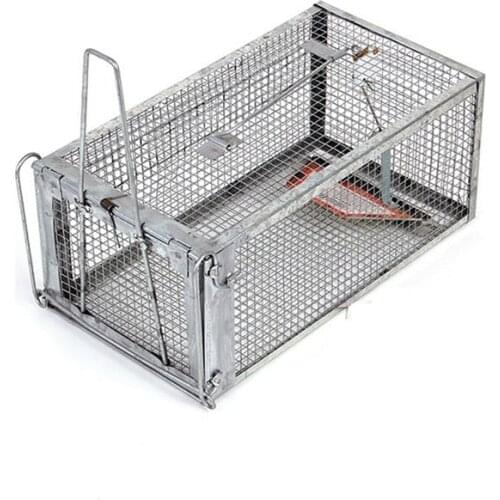 1pc Iron Sensitive Rat Trap Rat Catcher Cage for Chipmunks Rats Hamsters Similar-sized Live Rodents