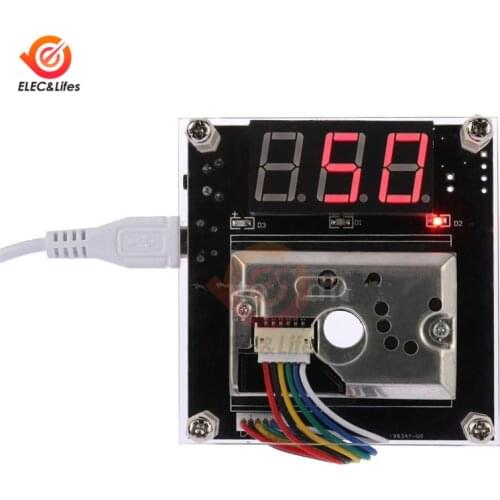 DC 5V LED USB Digital Dust Sensor Module PM2.5 Air Quality Detector Air Quality Meter Monitor Air Master