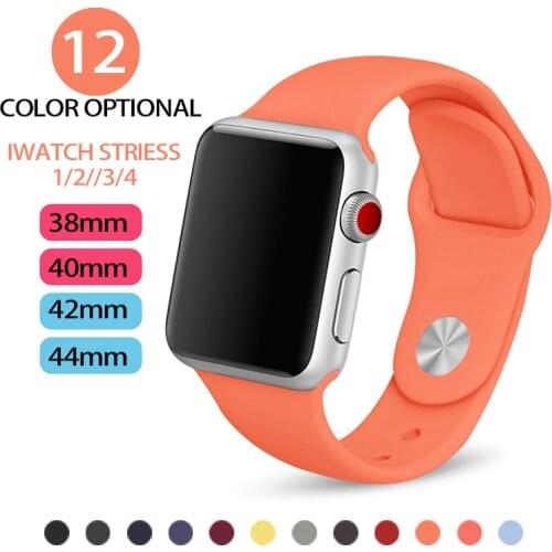 Colorful Sport Strap For Apple Watch band Series 1 2 3 4 38mm 42mm Wrist Bracelet Strap For Apple Watch Replacement Bands