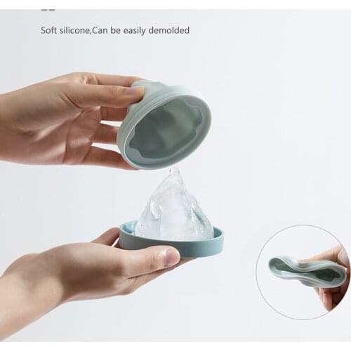 6Cm Mountain Ice Cube Mold For Whiskey Cocktail Party Food Grade Silicone Ice Cube Maker With Funnel Bar Tools