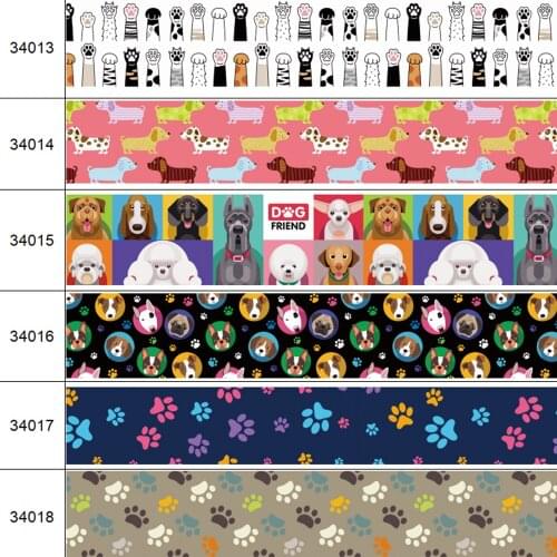 50 Yards Of Various Sizes Of Animal Print Blank Webbing Hair Accessories DIY Crafts Handmade Y2021042701