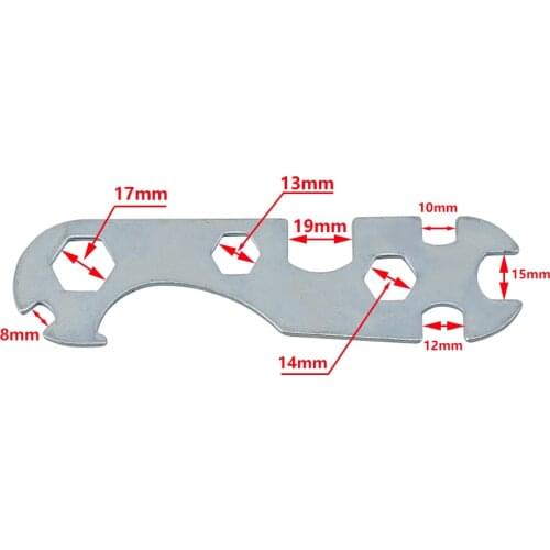 Multifunction Tools Steel Alloy 8-19MM Bicycle Hex Wrench Bike Cycling Spanner Bicycle Repair Tools