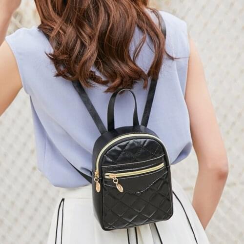 Mini Backpack Women travel Backpack Female Shoulder crossbody Bag Teenager Girls Small Schoolbag Ladies Multi-Function Backpack