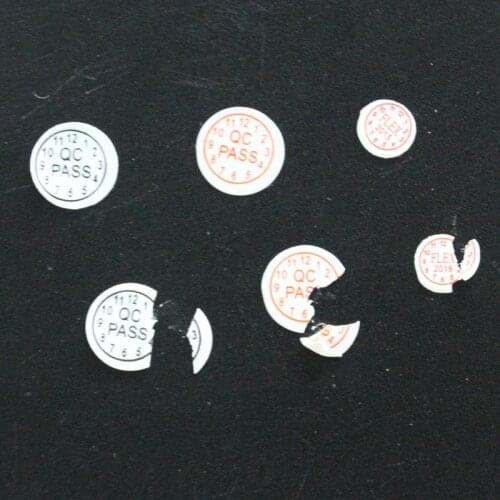 Accept Custom All Kind of Label Sticker Fragile Sticker Warranty Anti-fake QC Label Sticker (Don`t Order Without Quotation)