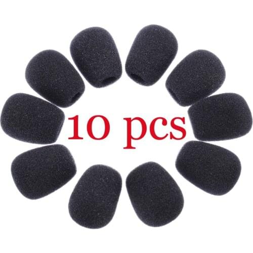 New Arrivals 10Pcs Foam Microphone Cover 30x8mm Mini Microphone Headset Windscreen Sponge Foam Mic Cover