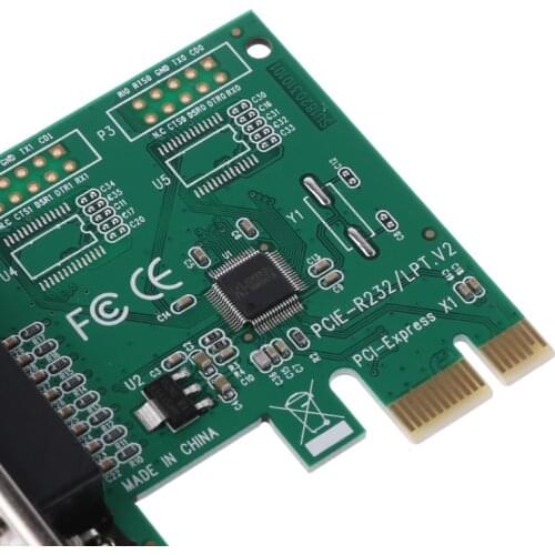 Parallel Port DB25 25Pin LPT Printer to PCI-E Express Card Converter Adapter 1pc