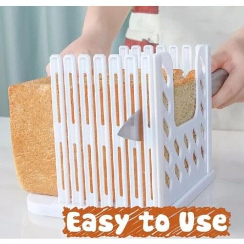 Mini portable Bread Loaf Bread Sandwich Skiving Machine Cutter Mold Maker Kitchen Guide Baking Tool Bread Slicer