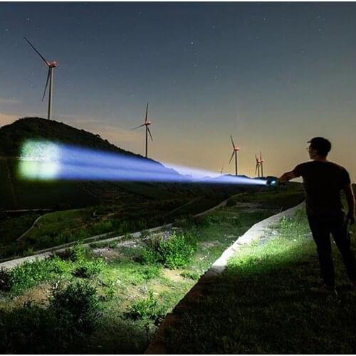 Most Powerful XHP50 LED Flashlight Zoomable USB Rechargeable High Power Torch Ultra Bright 18650 or 26650 Hunting, Camping Lamp