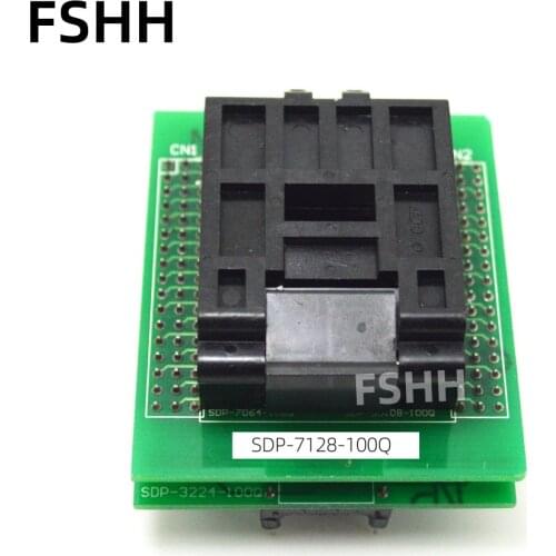 SDP-7128-100Q programmer adapter 0.5mm QFP100 test socket suitable for epm7128