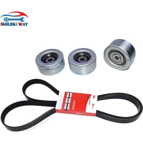 SMILING WAY# Serpentine Drive Belt & Idler Pulley For Toyota Tacoma 4.0L 2005 2006 2007 2008 2009 2010 2011 2012 2013 2014 2015
