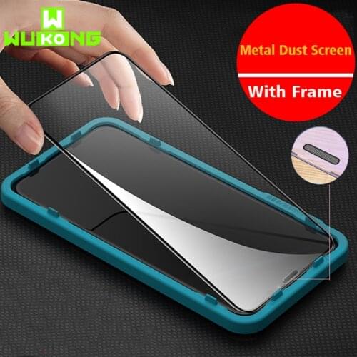 New 10X Stronger Tempered Glass For iPhone 11 Pro Max Screen Protector iXR XS Max With Frame i12 Mini For iPhone 12 Pro Max