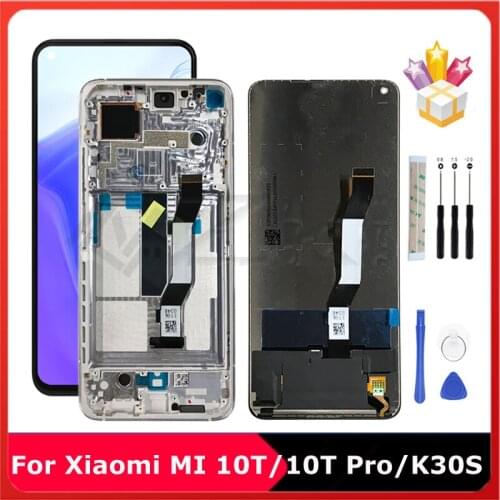 6.67" 10T Pro For Xiaomi Redmi K30S Mi 10 T 5G LCD Display Panel Glass Touch Screen M2007J3SG M2007J3SY Digitizer Assembly Parts