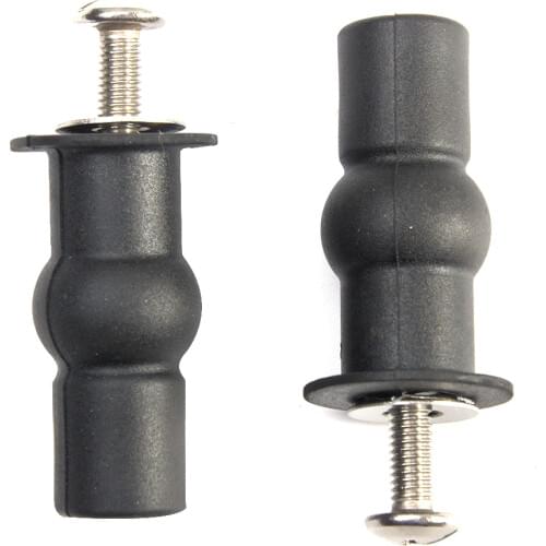 1pair Small Easy Install Nuts Reusable Accessories Home Tool Universal Fixing Expansion Screw Toilet Seat Rubber Top Solid