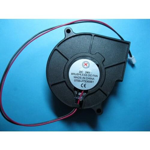 10 Pcs Brushless DC Blower Fan 24V 7530S 75x30mm Sleeve-bearing