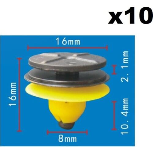 10pcs FOR VOLVO OEM 11-16 S60 Exterior-Rocker Molding Clip 30624192