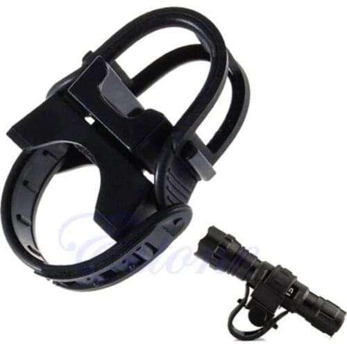 2020 New 360 Degree Cycling Bicycle Bike Mount Holder Black for LED Flashlight Torch Clip
