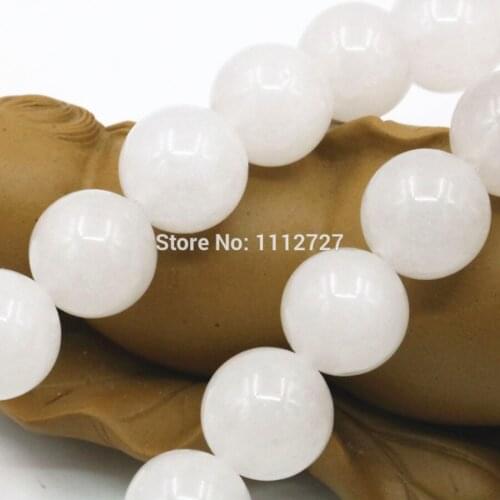 4-12mm Accessory Crafts Parts Jewelry Making White Semi Finished Stone Loose Beads Round Diy Crystal Girl Christmas Gifts 15inch