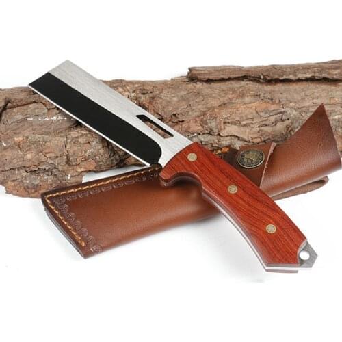 Free shipping Sharp blade Handmade 9CR13MOV steel Hunting Knife Camping Survival Knife Fixed Blade Tactical Knife