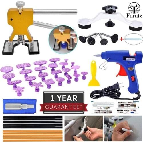 Fruxin Paintless Dent Puller - Golden Dent Puller Kit,Car Body Dent Repair Tools Kit for Car DIY Auto Body Dent Repair Hand Tool