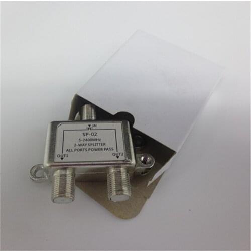 2018 2-Way HD Digital Coax Cable Splitter Bi-Directional MoCA 5-2500MHz Connector Satellite TV Receiver Designed for SATV/CATV