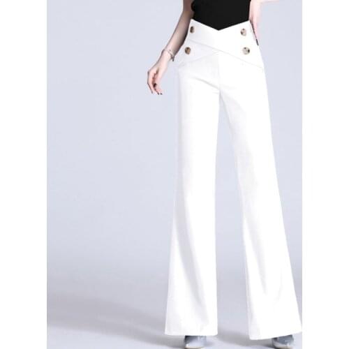 Cheap wholesale 2021 spring summer autumn new fashion casual Popular long women Pants woman female OL flare pants Py1507