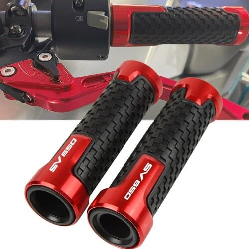 For SUZUKI SV650 SV 650 1999-2021 7/8"22mm CNC Motorcycle Handle Bar Grips Handlebar Hand Grips SV650S 2013-2011 2014 2015 2016
