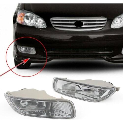 For Toyota Corolla 2003-2004 Front Bumper Lamps Fog Lights Without Bulb Right Left 81210-02080 81220-02080