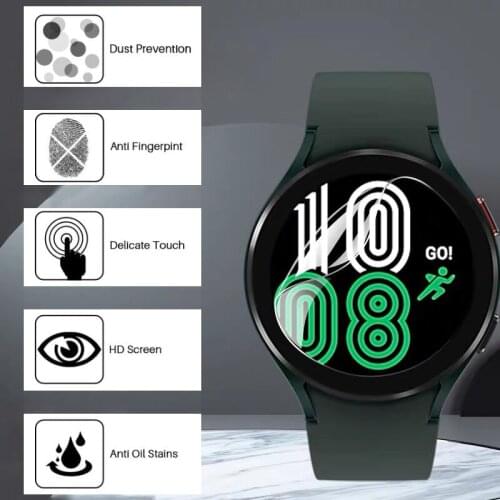For Samsung Galaxy Watch 4 40mm 44mm Flexible Film screen protector galaxy watch 4 classic46mm 42mm HD Clear Anti-Scratch film