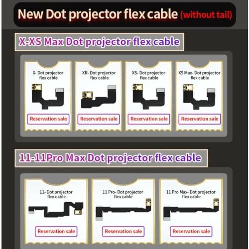 JC Dot Matrix Cable for X/XS/XR/XSMAX/11/11P/11PM/12/12PM/Pad 3 4 Face ID Repairing Flex Work With JC Dot Projector JC V1S