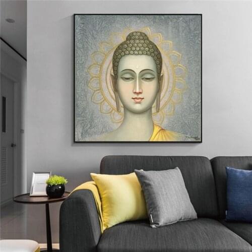 GOODECOR Buddha Wall Art Canvas Painting Printed Giclee Printing Modern Home Decor Pictures Art no frame Canvas Poster Prints