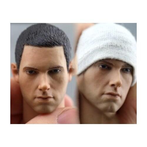 Collection 1/6 Soldier Headplay HP Rapper Eminem Head Sculpture Model for 12" Action Figure Doll