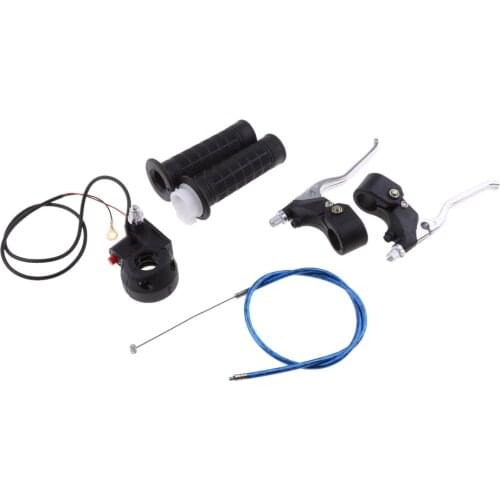 Throttle Housing Kill Switch Block Brake Lever Grips Throttle Cable for 2 Stroke 47cc 49cc Kill Stop Switch