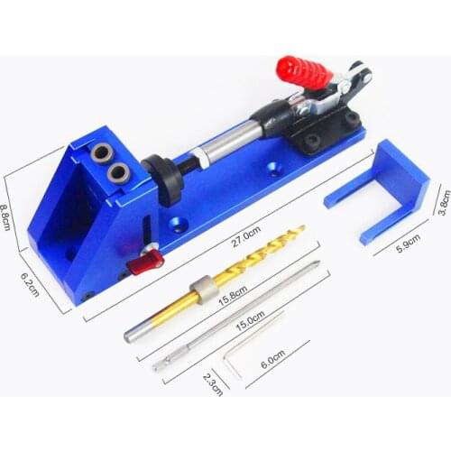 Woodworking oblique hole drilling 9.5mm puncher oblique hole locator woodworking DIY tools
