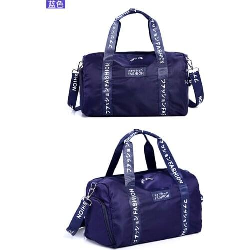 Womens fashion travel bag large capacity storage bag waterproof weekend messenger bag nylon multifunctional fitness bag