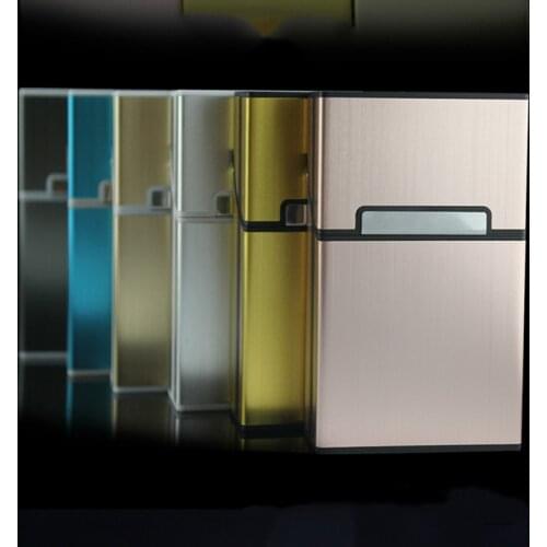 Fashion Pipe Creative Personality Cigaret Case Slim Metal Cigarette Box Aluminum Gift Box Cigarette Pack