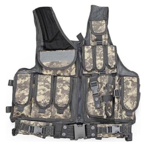 2019 New Tactical Vest Men Military Tactical Vest Vest Camouflage Vest Body Armor Molle Outdoor Equipment Jungle 5 Color